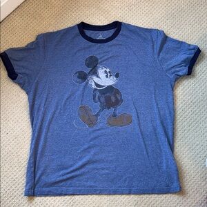 Blue Disney Mickey Mouse retro / vinatge look t-shirt large